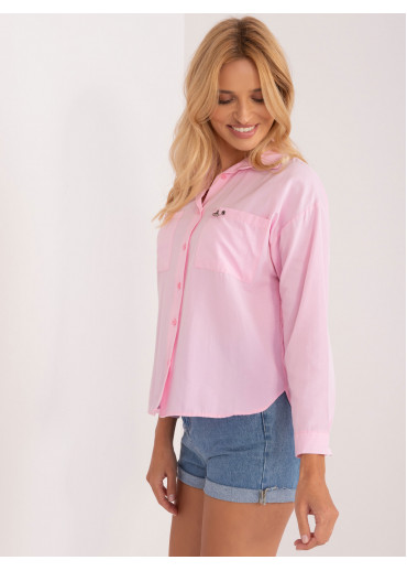 Púdrovo ružová košeľa