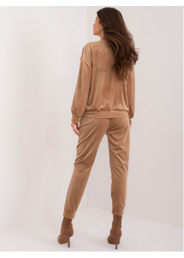 Béžovo hnedá tepláková súprava