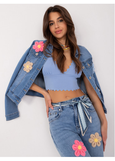 Svetlomodrá džínsová bunda