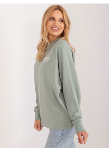 Svetlozelená elegantná mikina