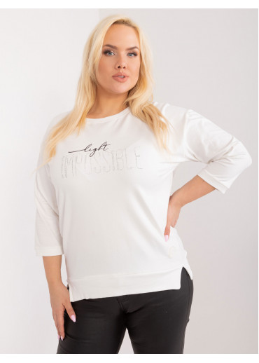 Smotanovo biele tričko s potlačou