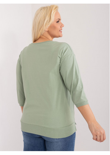 Svetlozelené tričko s potlačou