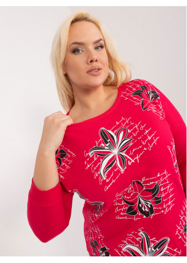 Červené tričko s potlačou