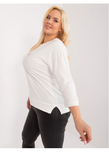 Smotanovo biele tričko s potlačou