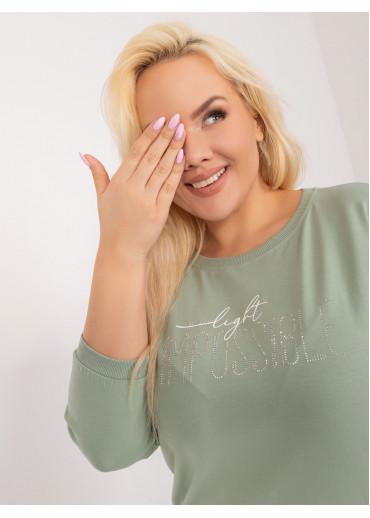 Svetlozelené tričko s potlačou