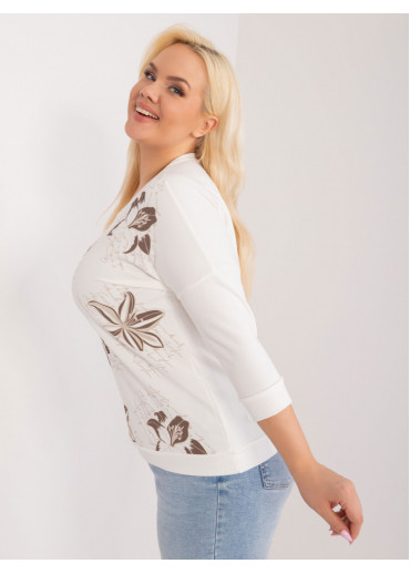 Smotanovo biele tričko s potlačou