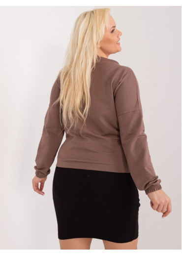 Hnedé tričko so šnúrkami