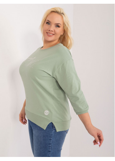 Svetlozelené tričko s potlačou