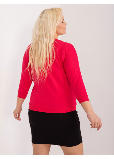 Červené tričko s potlačou