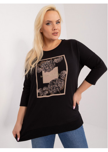 Čierne tričko s potlačou