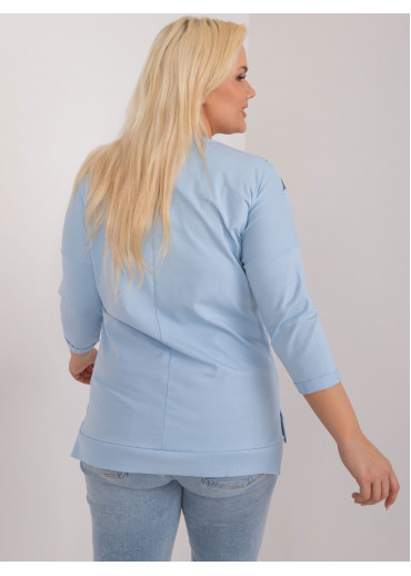 Svetlomodré tričko s potlačou