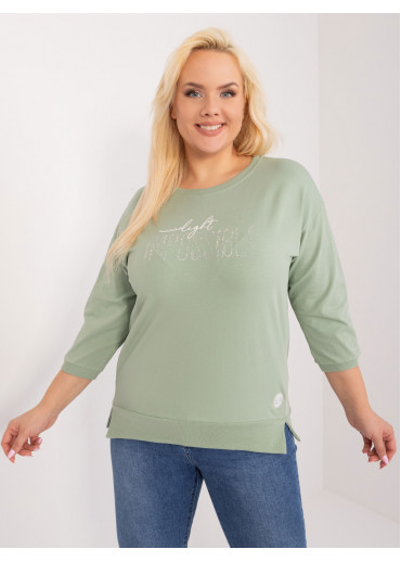 Svetlozelené tričko s potlačou