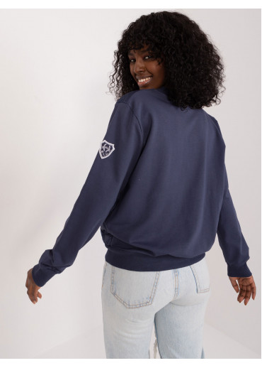 Modrá mikina na zips