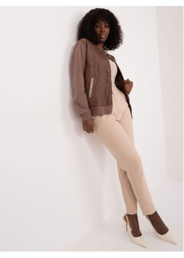 Hnedá mikina na zips