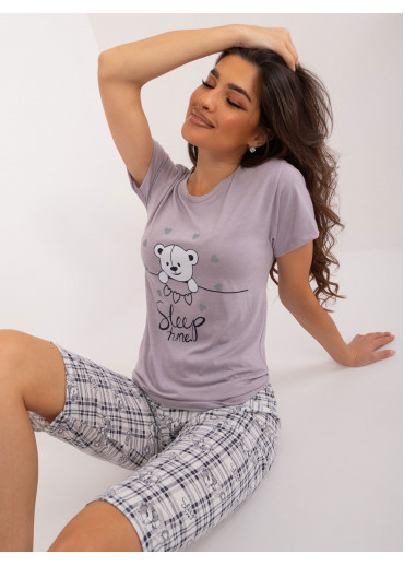 Fialové pyžamo bear