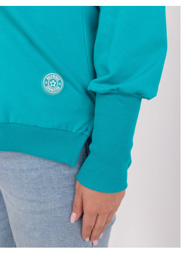 Mätovo zelené tričko s dlhým rukávom