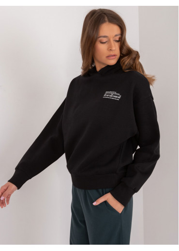Čierna dámska mikina