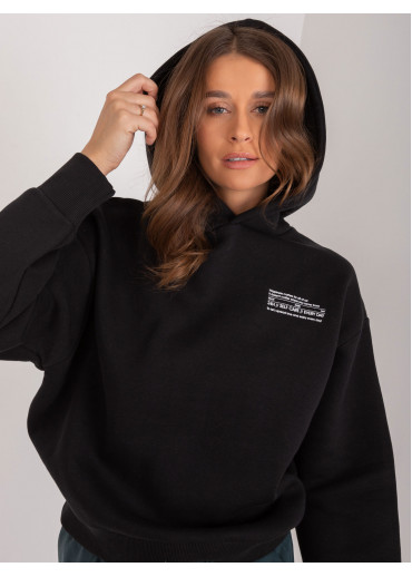 Čierna dámska mikina