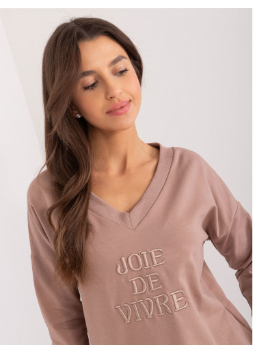 Béžovo hnedé tričko