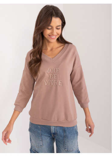 Béžovo hnedé tričko