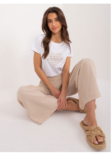 Béžovo hnedé dámske tričko