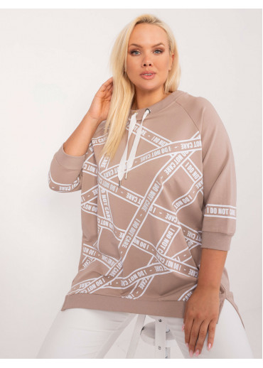 Béžovo hnedá dámska tunika