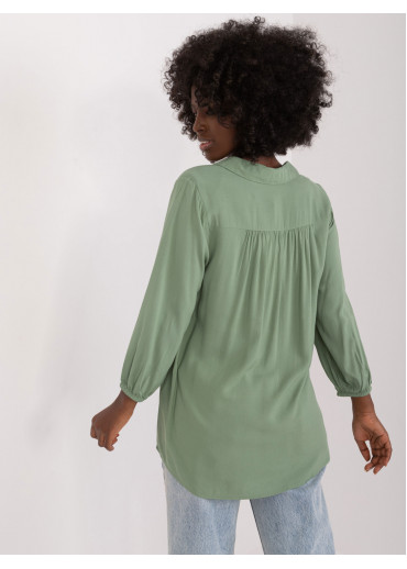 Khaki zelená dámska blúzka