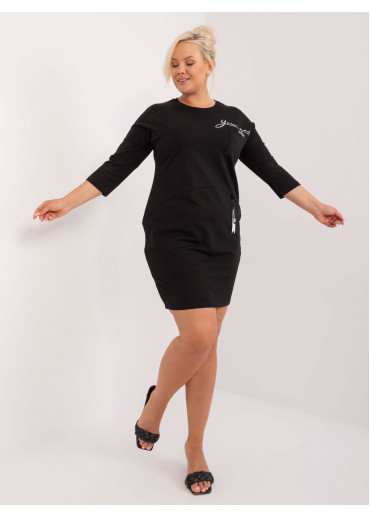 Čierna dámska tunika