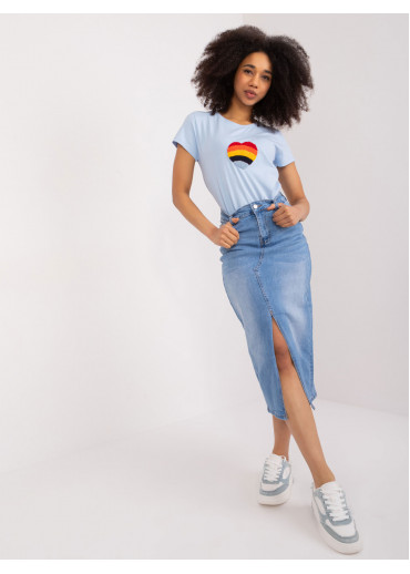 Svetlomodré dámske tričko