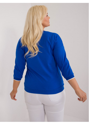 Kobaltovo modré dámske tričko