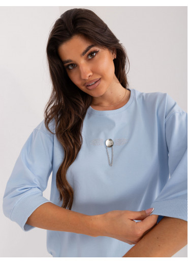 Svetlomodré dámske tričko