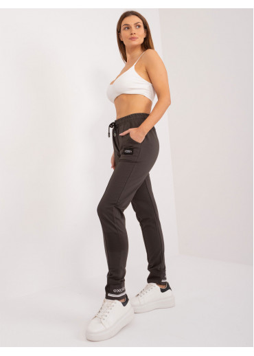 Tmavosivé dámske tepláky