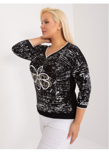 Čierne dámske tričko