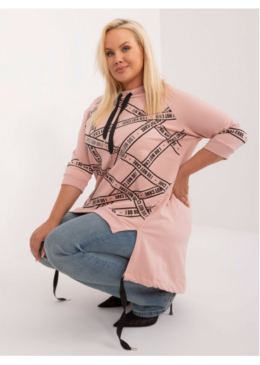 Tmavopúdrovo ružová dámska tunika