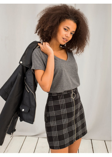 Tmavosivé dámske tričko