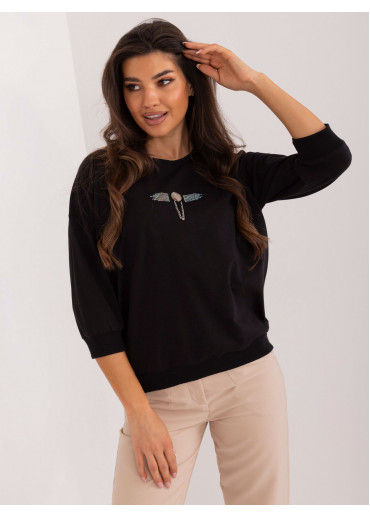 Čierne dámske tričko