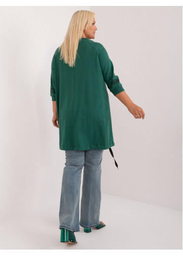 Tmavozelená dámska tunika
