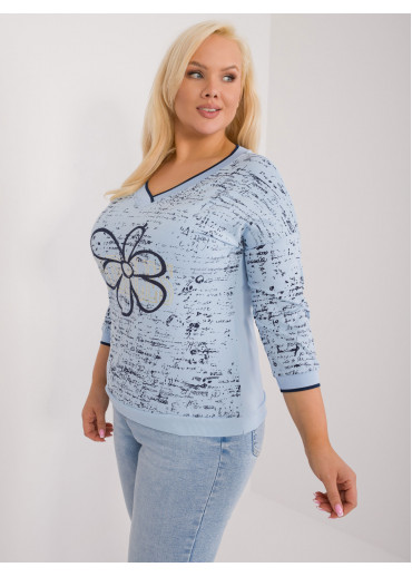 Svetlomodré dámske tričko