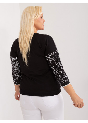 Čierne dámske tričko