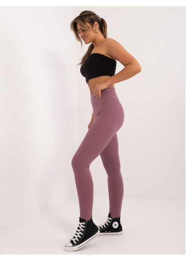 Tmavopúdrovo ružové legíny