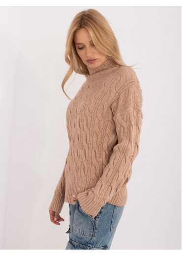 Karamelovo hnedý dámsky rolák