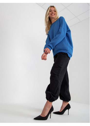 Modrá dámska mikina