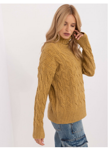 Olivovo zelený dámsky rolák