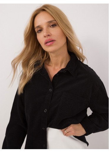 Čierna dámska košeľa