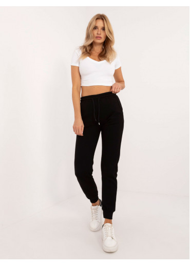 Čierne dámske tepláky