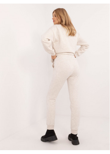 Béžovo hnedé dámske tepláky