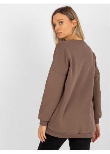 Hnedá dámska mikina