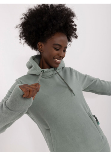 Svetlozelená dámska mikina