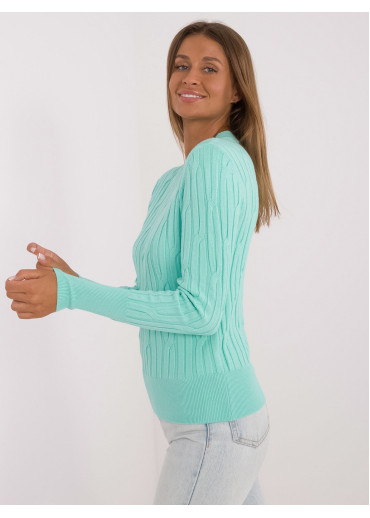 Svetlozelený dámsky sveter