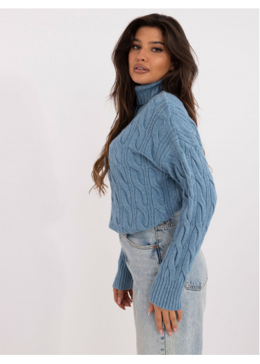 Nebesky modrý dámsky rolák